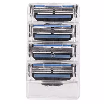 4 шт. Мужские бритвенные лезвия для Gillette Fusion 3-слойные сменные кассеты для бритвы