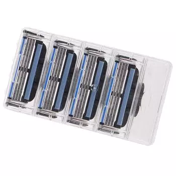 4 шт. Мужские бритвенные лезвия для Gillette Fusion 3-слойные сменные кассеты для бритвы