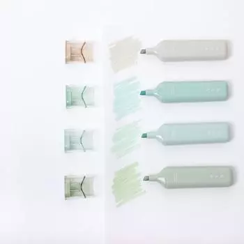 4 шт./набор блестящих маркеров для маркеров, маркеров для рисования, для скрапбукинга, дневника, журнала, студентов, детей, канцелярских принадлежностей зелёный