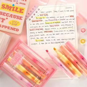 4 шт. набор цветных маркеров Heartbeat с кисточкой для рисования и живописи