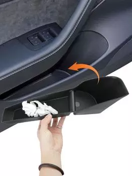 4 шт./набор для Tesla Model 3 Model Y держатель аксессуары автомобильная дверь боковая коробка для хранения передняя задняя дверная ручка подлокотник лоток органайзер