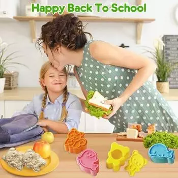 4 шт./набор формочек для печенья с рисунком в виде мультфильма DIY многоразовые практичные мини-формы для печенья в виде белки для детского сада