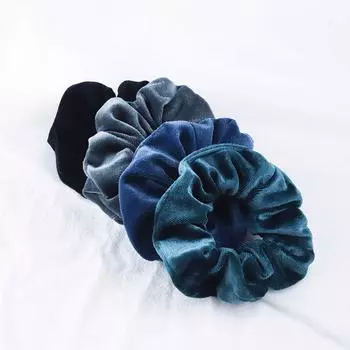 4 шт./набор Корейский бархатный скрабчи эластичные резинки для волос однотонные женские для девочек повязка на голову держатель для хвостика резинки веревка аксессуары для волос