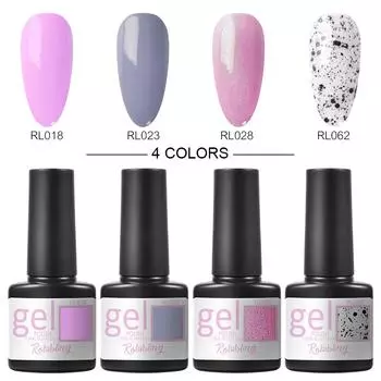 4 шт., набор лаков для ногтей, замачиваемый гель-лак для ногтей, УФ-гель-лак для дизайна ногтей, 7,5 мл, лак для ногтей, аксессуары для маникюра