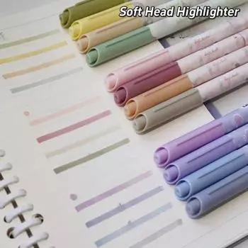 4 шт./набор маркеров для рисования граффити для студентов, милая корейская мода, градиентный цвет, ручка для скрапбукинга, журнал, ручка для самостоятельного декора, краска зелёный