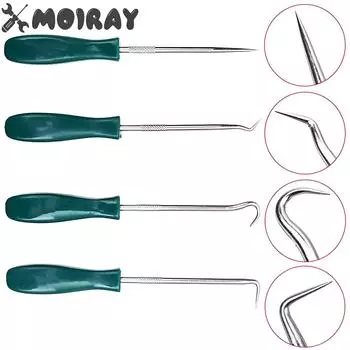 4 шт. Набор отверток для сальников автомобильных транспортных средств, съемник для прокладок уплотнительных колец, набор инструментов и крючков, оптовая продажа