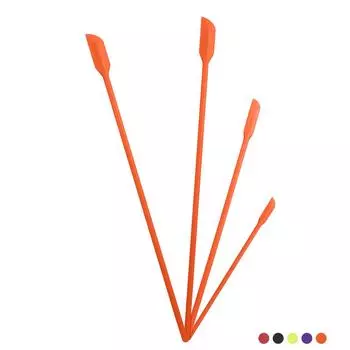 4 шт./набор силиконовых шпателей, набор длинных косметических скребков для бутылок, банок, совков, кухонных принадлежностей для выпечки