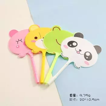 4 шт./набор учебных канцелярских принадлежностей, милые тематические принадлежности для письма, детская мультяшная ручка-веер, студенческая шариковая ручка, креативные аксессуары