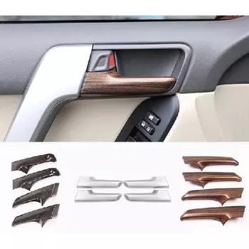 4 шт., накладка на ручку внутренней двери автомобиля для Toyota Land Cruiser Prado FJ150 2010-2018, автомобильные аксессуары серебряный
