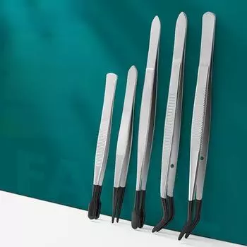 4 шт. накладные ресницы вспомогательный зажим для монет инструмент зажим для штампа пинцет из нержавеющей стали принадлежности для наращивания ресниц серебряный