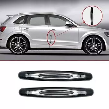 4 шт., наклейка на кузов автомобиля, защищающая от царапин, наклейка на дверь автомобиля, защитная накладка для автомобиля, аксессуары для внешнего стайлинга автомобиля чёрный