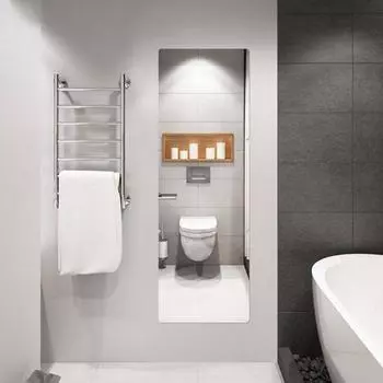 4 шт., наклейка на зеркальную плитку в полный рост, самоклеящаяся, легко устанавливается, водонепроницаемая, съемная, большой набор зеркал для всего тела B