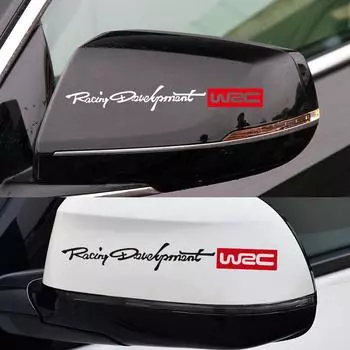 4 шт. Наклейки на дверные ручки автомобиля, аксессуары, автомобильные наклейки, наружные аксессуары, автомобильная наклейка WRC, забавная дверная ручка