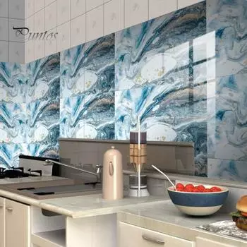 4 шт. наклейки на плитку под мрамор, прочный материал ПВХ, легко наносится, удаляет наклейки с плитки, аксессуары для дома C