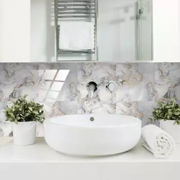 4 шт. наклейки на плитку под мрамор, прочный материал ПВХ, легко наносится, удаляет наклейки с плитки, аксессуары для дома H