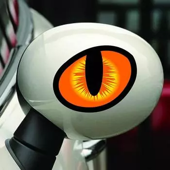 4 шт. наклейки в виде глаз на Хэллоуин, самоклеящиеся наклейки с имитацией кошачьего глаза, покрывающие царапины, наклейки для автомобиля, наклейки для украшения автомобиля A1