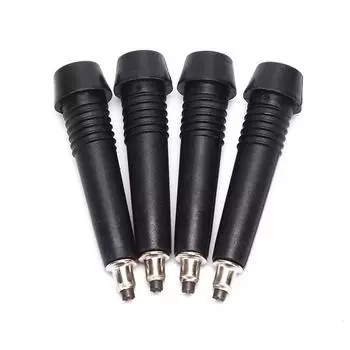 4 шт., наконечник из карбида вольфрама, треккинговая палка, трость, замена трости Alpenstock чёрный