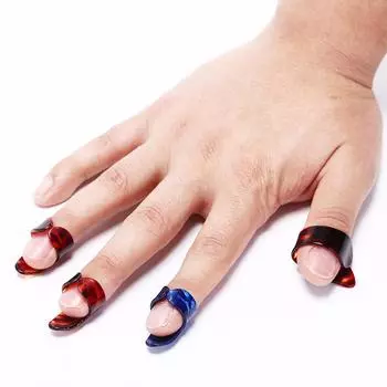 4 шт. Напальчник для гитары 1 напальчник 3 медиатора Плектр Гитарные аксессуары