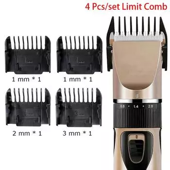 4 шт. направляющие расчески, триммер для волос, ограничительная расческа для резки, сменный инструмент
