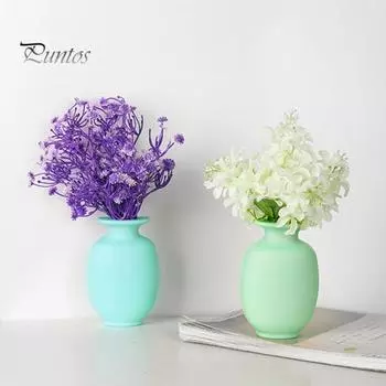 4 шт. настенная пластиковая ваза с крючком для домашнего офиса, внутреннего шкафа, окна, стеклянной двери, настенная гидропонная ваза для цветов, украшение разноцветный