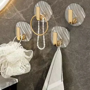 4 шт. настенные прочные многофункциональные вешалки для хранения домашней одежды, головных уборов, ключей, крючки для дома Square