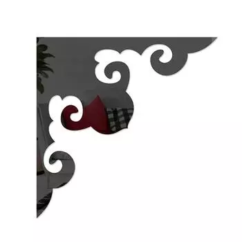 4 шт. Настенный декор Фон для шкафа Угол Угловые наклейки Украшение комнаты Наклейки на стену Сделай сам 3D Зеркальная наклейка Современный акрил 4PC