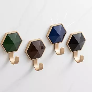 4 шт. настенный светильник роскошный настенный крючок подвесной ключ сумка крючки ключ ткань пальто Towe чёрный