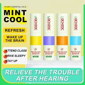 4 шт. Назальный стик Длительный эффект Освежающий стик Ингредиенты растительных эфирных масел Назальная ингаляция Охлаждающее масло 4pcs