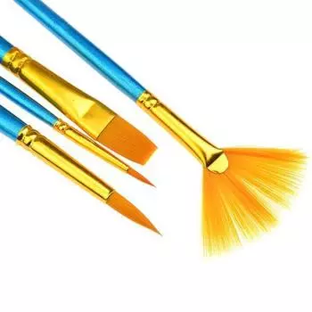 4 шт. нейлоновые кисти для рисования акварелью акриловая живопись маслом товары для художников One Size