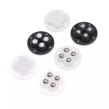 4 шт. непробивной клейкий мебельный шарик универсальный шкив бытовая мобильная база ролики аксессуары мусорное ведро нижнее колесо белый