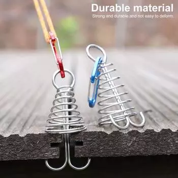 4 шт. нержавеющая сталь палубные анкерные колышки регулируемые пружинные палубные анкерные колышки для фиксации зазоров в досках палубы колышки для палаток на открытом воздухе кемпинг крюк золотистый