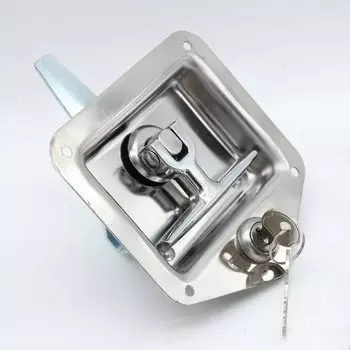 4 шт. нержавеющая сталь Т-образная ручка защелка дверная защелка с ключами ящик для инструментов для автофургона прицеп грузовик кемпер прицеп дверная защелка Т-образная ручка запирание