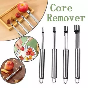 4 шт. нержавеющая сталь устройство для удаления сердцевины фруктов яблок груши косточки кухонный инструмент для фиников овощи резак сердцевины гаджет домашняя кулинария незаменимый One Size серебряный