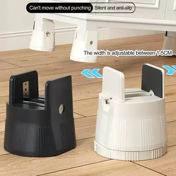 4 шт. Нескользящие подставки для мебели Грузоподъемность 1500 фунтов Подставка для ног стола Регулируемая по высоте и ширине сверхпрочная основа с войлочным покрытием Подставки для каркаса кровати S абрикосовый