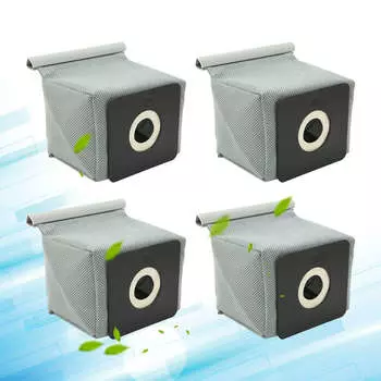 4 шт. нетканый тканевый мешок для пыли моющийся мешок для мусора для бытового пылесоса с отделением для карт 10x11 см