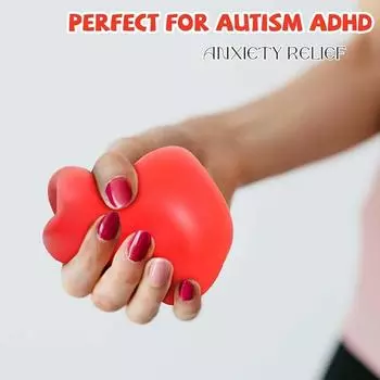 4 шт. нетоксичных сжимаемых мячей, мячи для снятия стресса, разноцветные пенопластовые мячи для детей и взрослых, мягкие игрушки для упражнений рук при тревоге, СДВГ, аутизме разноцветный