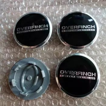 4 шт. новые 63-миллиметровые колпаки для центров колес OVERFINCH, эмблема чёрный