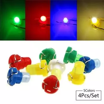 4 шт. новые автомобильные лампочки T3 3D COB светодиодные клиновые приборы кластерная панель лампа датчик приборная панель автомобильные аксессуары светодиодные фонари для автомобиля красный