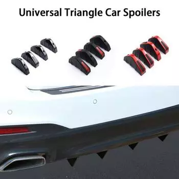 4 шт. новые модификации автомобиля, износостойкие спойлеры, антидеформированные треугольные универсальные автомобильные спойлеры, автомобильный аксессуар A