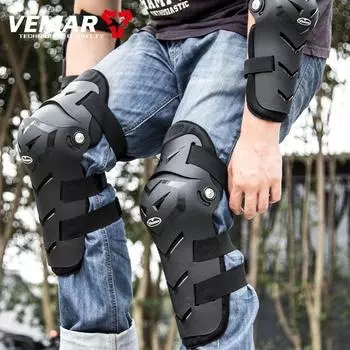 4 шт. новые наколенники VEMAR для верховой езды, налокотники для мотокросса one size чёрный