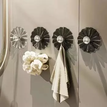 4 шт. Новый крючок для настенного крепления полотенца, брелок, крепкий самоклеящийся крючок для ванной комнаты, вешалка для одежды, кухонные принадлежности, украшение для дома чёрный