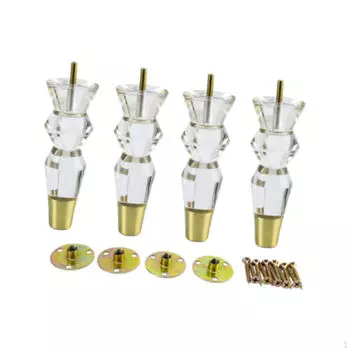 4 шт. Ножки для кухонного шкафа Акриловые ножки для мебели Домашний декор DIY Поддержка кровати