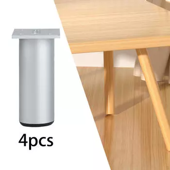 4 шт., ножки для мебели, каркас кровати, фиксированная опора, ножки шкафа, диван для шкафов, кроватей, телевизора Black 10cm