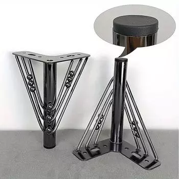 4 шт., ножки для мебели, треугольная верхняя пластина, ножки, шаровое украшение, кровать, стол, диван, комод, приставной столик, регулируемая мебельная ножка