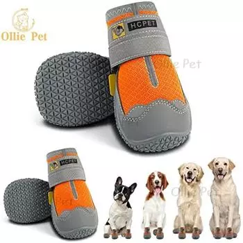 4 шт. обувь для прогулок с собаками на открытом воздухе водонепроницаемые ботинки для собак по горячему асфальту снег походная нескользящая обувь дышащая для средних и больших собак 1