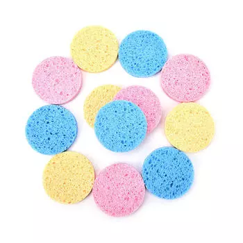 4 шт., очищающие губки для лица из натурального древесного волокна, губка для удаления маски 1