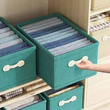 4 шт., одежда, нижнее белье, носки, разные предметы, корзина для хранения, складная бытовая коробка для хранения, ящик для хранения в стиле гардероба