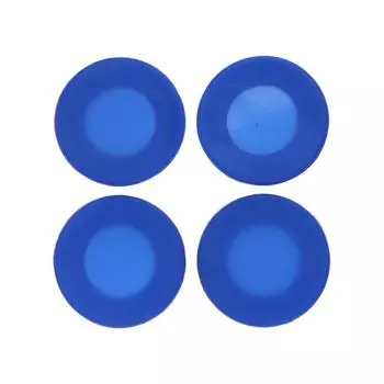 4 шт. одноразовые силиконовые чехлы для стетоскопа, защитная диафрагма, сменные детали, аксессуары темно-синий