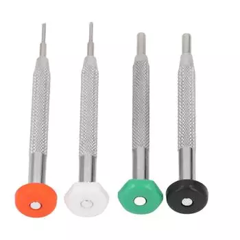 4 шт. Отвертки для очков Алюминиевый сплав Маленькая отвертка Многофункциональный набор инструментов для ремонта очков, часов, мобильных телефонов