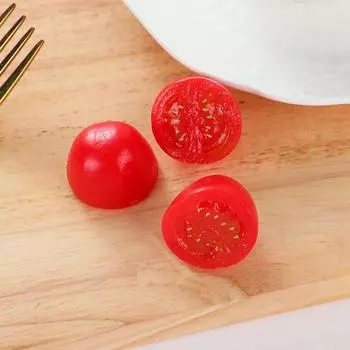 4 шт. Овощной поддельный томатный пищевой образец имитация фруктовой игрушки искусственный томат черри домашний декор Style B
